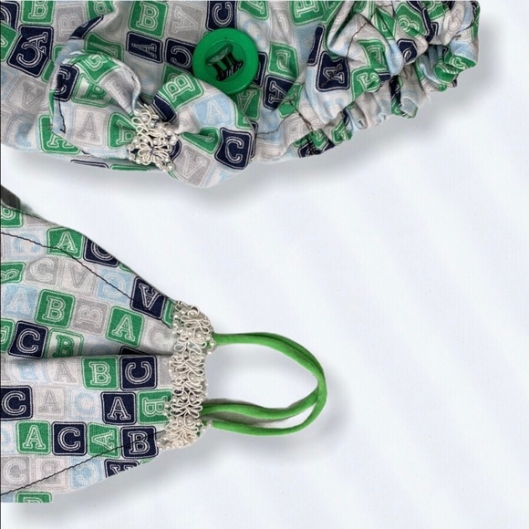 Women's cotton hat combined with Face masks Green - Picture 5 of 6